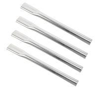 HOODANCOS Extensión de Manija de Freno de Metal Plateada 8,6 Pulgadas para Silla de Ruedas Autopropulsada, Accesorios Aplicables para Sillas Reclinables de Transporte, Kit de 4 Piezas