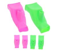 HOODANCOS Extensor De Grifo Para Ñiño y Lavabos 6 Piezas, Material Tpr Seguro, Colores Rosa y Verde, Ajuste Para Grifos De Baño, Accesorio Adecuado Para Lavado Infantil Casa y Viaje