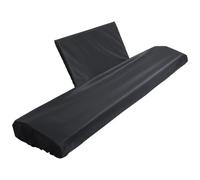 HOODANCOS Funda para Teclado de Piano Electrónico de 88 Teclas Cubierta Antideslizante de Tela Compuesta Fina Protección contra Polvo para Piano Digital Color Negro Uso Doméstico y