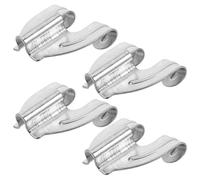 HOODANCOS Gancho de Garra de Percusión, 4 Piezas Metálicas Resistentes para Batería y Bombo, Accesorio Portátil y Duradero para Kit de Batería Electrónica