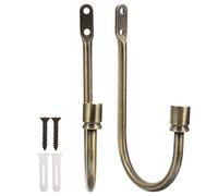 HOODANCOS Gancho para Cortina U Forma 2 Piezas Metal Abrazaderas para Cortinas Decoración de Pared Sujeción para Ventanas Ganchos de Pared