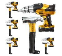 HOODANCOS Globos de Aluminio 10 Piezas Forma de Destornillador y Taladro, Decoración para Fiestas, Cumpleaños y Día del Padre, Material Película de Aluminio Resistente, Adorno Inflable