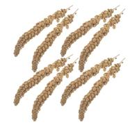 HOODANCOS Golosinas para Pájaros Mijo Natural en Espiga 500g, Snack Seco para Periquitos, Cacatúas y Agapornis, Alimento Nutritivo para Entrenamiento y Cuidado Diario