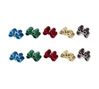 HOODANCOS Gomas Pelo de Perro Lazo de Lentejuelas Set de 10 Unidades Colores Variados Accesorios Suaves y Cómodos para Mascotas Ideales para Fiestas Sesiones de Fotos y Color Aleatorio