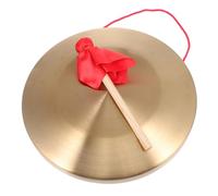 HOODANCOS Gong De Mano Con Martillo Instrumento De Percusión Tradicional Chino Sonido Claro y Fuerte Mango Ergonómico Entrenamiento Auditivo Para Niño Niña Uso Celebraciones y Enseñanza Musi
