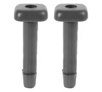 HOODANCOS Guías de Reposacabezas Ajustables para Asiento de Coche y Camión Tubo de Inserción de Plástico Mecanismo de Bloqueo Juego de 2 Piezas Gris Compatible Postes Guía de Asientos