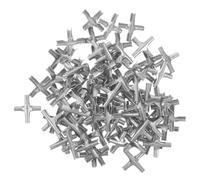 HOODANCOS Hebillas Cruzadas para Red Antirrobo Invisible 200 Piezas, Clips de Acero Inoxidable 2.0 Mm para Fijación Transversal de Cables de Acero, Soporte Seguro para Redes de Seguridad