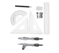 HOODANCOS Herramientas De Dibujo Escolares Kit De Geometría y Transportador Precisión Garantizada
