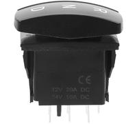 HOODANCOS Interruptor de Palanca para Barco 24V Luz Blanca LED Función de Autobloqueo de 3 Posiciones Diseño Compacto y Resistente para Control de Avance y en Embarcaciones