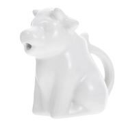 HOODANCOS Jarra de Leche de Cerámica Blanca 50 Ml Diseño Animal Taza para Espumar Crema y Café Vaso Práctico para Bebida Ideal para Profesionales y Uso Doméstico