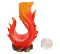 HOODANCOS Jarrón Decorativo Moderno de Resina con Simulación de Llama Realista, Jarrón Oriental Artístico para Centro de Mesa, Detalle Rústico de Lujo Adecuado para Decoración del Hogar