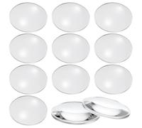 HOODANCOS Juego de 20 Portátiles de Acrílico para Personas Mayores Lente Convexa de 42mm Resistentes a Roturas Ideales para Leer Menús y Mapas