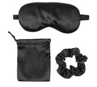 HOODANCOS Juego de 3 Antifaces para Dormir de Seda Cuerda Pelo y Bolsa de Almacenamiento, Adecuado para Viaje y Hogar, Relajante y Favorece un Sueño Rápido