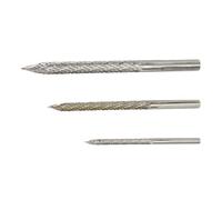 HOODANCOS Juego de 3 Brocas de Carburo para Reparación de Neumáticos Escariador de 3Mm 45Mm y 6Mm Acero de Aleación Resistente Kit de Herramientas para Reparación de Pinchazos en