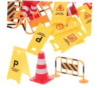 HOODANCOS Juguete Educativo Señales de Tráfico Infantiles de Plástico Conos y Barreras Desarrollo Habilidades Motoras y Coordinación para Niñas