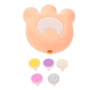 HOODANCOS Kit Cortaúñas Bebés con Lima Eléctrica Rosa, 5 Cabezales de Pulido, Plástico Seguro Que Previene Cortes Excesivos, Adecuado para Recién Nacidos y Pequeños