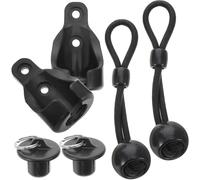 HOODANCOS Kit de Accesorios para Cortinas Enrollables Diseño Antiviento Cuerda Elástica y Tapa de Extremo, Material Pom y Goma para Uso Interior y Exterior