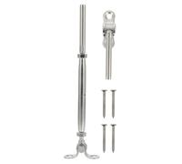 HOODANCOS Kit de Barandilla de Acero Inoxidable 1/4X1/8 para Postes de Madera Escaleras y Terrazas Conector Giratorio de 180° para Cable Horizontal Accesorio Resistente y Duradero