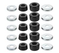 HOODANCOS Kit de Bujes Amortiguadores Aplicables para Patinetas y Patines Orificio Central de 10mm y Configuración de Dos, Material Pvc Resistente para Patinaje en Calle y Parque