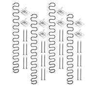 HOODANCOS Kit de Reparación de Resortes para Sofá 50 Cm 8 Clips de Anclaje y 24 Clavos, Repuestos para Tapicería de Muebles, Adecuado para Reparación de Sofás Cama y Sillones Reclinables