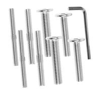 HOODANCOS Kit de Tornillos para Rascadores de Gatos Pernos de Doble Extremo y Cabeza Plana Incluye Llave para Montaje Seguro y Reparación Duradera Repuestos Acero Resistente y Varias