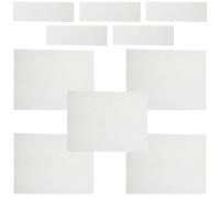 HOODANCOS Láminas de Malla Metálica de Soldadura de Tungsteno para Reparación de Plástico y Acero Inoxidable en Coches 10 Piezas 5 de 5X15 CM 5 de 15X20 CM Malla Resistente para Grietas