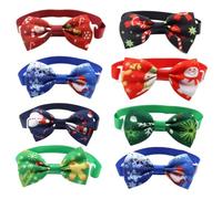 HOODANCOS Lazos Navideños para Mascotas 8 Piezas Pajaritas Ajustables de Colores Mixtos Accesorios DIY para Perros y Gatos Fiestas Sesiones de Fotos y Celebraciones Color Color Aleatorio