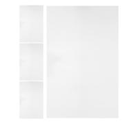 HOODANCOS Letreros metálicos de sublimación blanco 4 piezas 30x20 cm para y publicidad en espacios comerciales