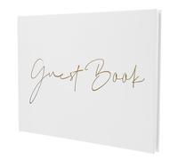 HOODANCOS Libro De Invitados para Bodas y Celebraciones Registro De Asistencia De Huéspedes Decoración Elegante para Eventos Especiales Páginas para Mensajes y Recuerdos