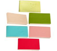 HOODANCOS Libros de Blocs de Notas Portátiles y Material Imitación Cuero 6 Diseño Creativo Prácticos y Adhesivos para Oficina y Refrigerador