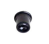 HOODANCOS Lupa Clip para Joyería y Reparación Aumento 15x, Lente Óptico de Vidrio y Plástico Negro, Adecuado para Industria Relojera y Manualidades