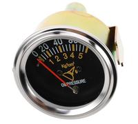 HOODANCOS Manómetro de Presión de Aceite para Coche 52 Mm Metálico, Medidor Mecánico para Automóviles, Indicador Preciso para Optimización del Rendimiento Automotor