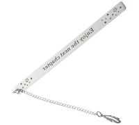 HOODANCOS Marcapáginas Metálico con Colgante de Marcador Inspirador de Acero Inoxidable para Profesores Estudiantes y Regalo para Lectores y Amantes de Libros