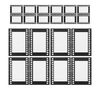 HOODANCOS Marco de Fotos Plegable de Cartón 6 Pulgadas, 10 Unidades, Estilo Vintage Película Retro para Colgar en Pared y Mesa, Marco de Postal Fotográfica Doble Cara para Recuerdos