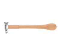 HOODANCOS Martillo de Joyería de Acero 3 Oz Mango de Madera, Cabeza Redonda Mini para Estampación y Pulido, Herramienta Multifunción para Fabricación y Reparación de Joyas