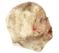 HOODANCOS Máscara de Momia Zombi de Látex para Disfraz de Halloween, Diseño Aterrador y Espeluznante, Adecuado para Fiesta de Disfraces, Color Caqui, 1 Pieza Estilo Varios estilos