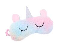 HOODANCOS Máscara de Ojos de Peluche Unicornio Adorable para Dormir para Casa Hecha de Material de Felpa Antifaz para Dormir