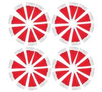 HOODANCOS Mini Gorros Navideños de Tela Elástica Roja Tamaño Mediano 6X12 CM 30 Piezas Porta Cubiertos para Decoración de Fiestas Navideñas y Manualidades Creativas