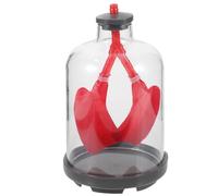 HOODANCOS Modelo de Demostración Respiración Pulmonar Diafragma de Goma, Carcasa Transparente y Dos Sacos Pulmonares, Herramienta Educativa Científica para Aprendizaje Anatómico y Función