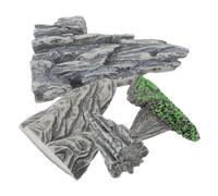 HOODANCOS Modelos en Miniatura de Rocalla Artificial para Bonsái Set de 4 Piezas Decoraciones Realistas para Micro Paisajes Interiores Ideales para Macetas Jardines de Musgo y