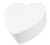 HOODANCOS Molde de Espuma en Forma de Corazón para Práctica de Decoración de Tartas, Accesorio Blanco Reutilizable y Económico para Pasteles de Cumpleaños