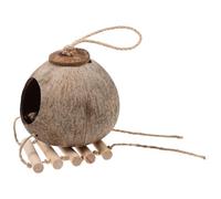 HOODANCOS Nido para Pájaros de Cáscara Natural Jaula para Pájaros Decorativa Nido para Dormir Tamaño Grande Uso en Jaulas para Loros y Aves Exóticas