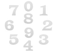 HOODANCOS Números de Espuma de Poliestireno Expandido Blancos Set de 10 Piezas 0-9 CM para Manualidades Navideñas Decoración de Bodas y Proyectos Escolares Creativos