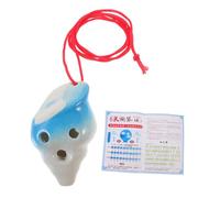 HOODANCOS Ocarina de Cerámica Forma de Concha y 6 Agujeros para Niños, Instrumento Creativo y Fiable para Práctica Musical Uniforme Varios estilos