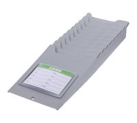 HOODANCOS Organizador de Tarjetas de Montado en Pared, Soporte para Tarjetas de Asistencia Estante para Documentos de Oficina y Control Horario de Empleados