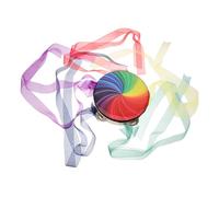 HOODANCOS Pandereta de Percusión de Mano 6 Pulgadas con Cintas Multicolor, Instrumento Musical para Adultos y Presentaciones de Baile, Panderetas Tradicionales para Iglesia y Eventos
