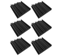 HOODANCOS Paneles de Pared Insonorizados Ignífugos 6 Piezas 30X30X5 CM Espuma Absorbente de Sonido para Estudio Sala de Grabación y Aislamiento Acústico Profesional