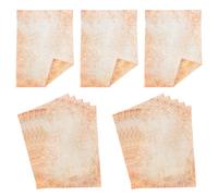 HOODANCOS Papel Vintage para Manualidades y Cartas A4 Doble Cara 40 Hojas Estilo Antiguo Retro Papelería Clásica para Scrapbooking y Escritura Creativa
