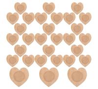 HOODANCOS Parches Adhesivos Desechables de Aceite de Ricino Forma de Corazón 7x7 Cm, Algodón Orgánico Transpirable, Antifugas sin Lavado, 50 Unidades para Cuidado Abdominal y Relajación