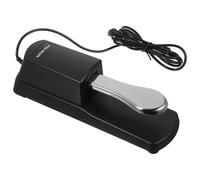 HOODANCOS Pedal de Sostenido para Piano Electrónico Metálico Resistente y Antióxido Compatible con Teclados Midi y Sintetizadores con Interruptor de Polaridad Reversible para Uso Prolongado